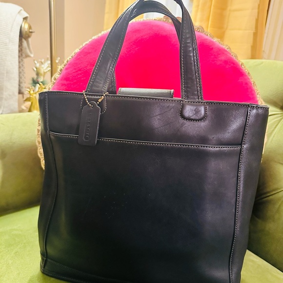 Coach Handbags - Coach Dark Leather Bag